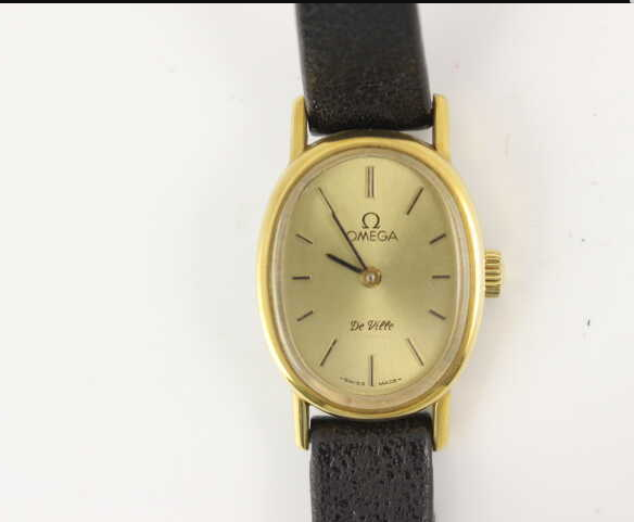 (1548_0660)オメガ デビル手巻き レディース腕時計